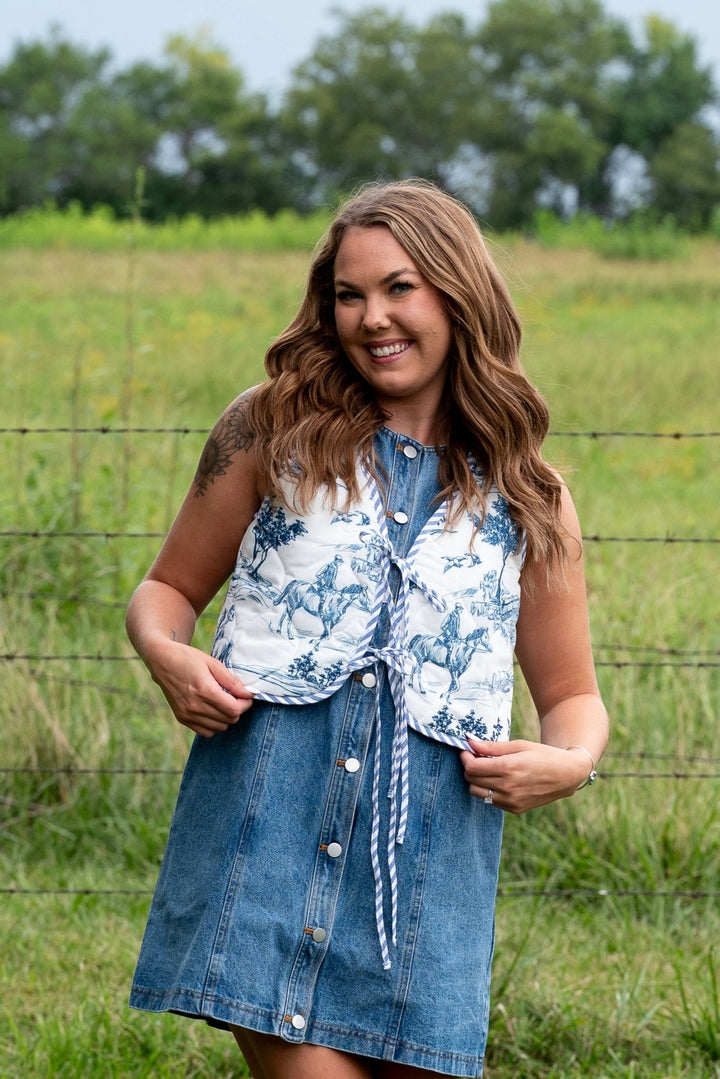 Caroline Quilted Vest - Lunabelle West