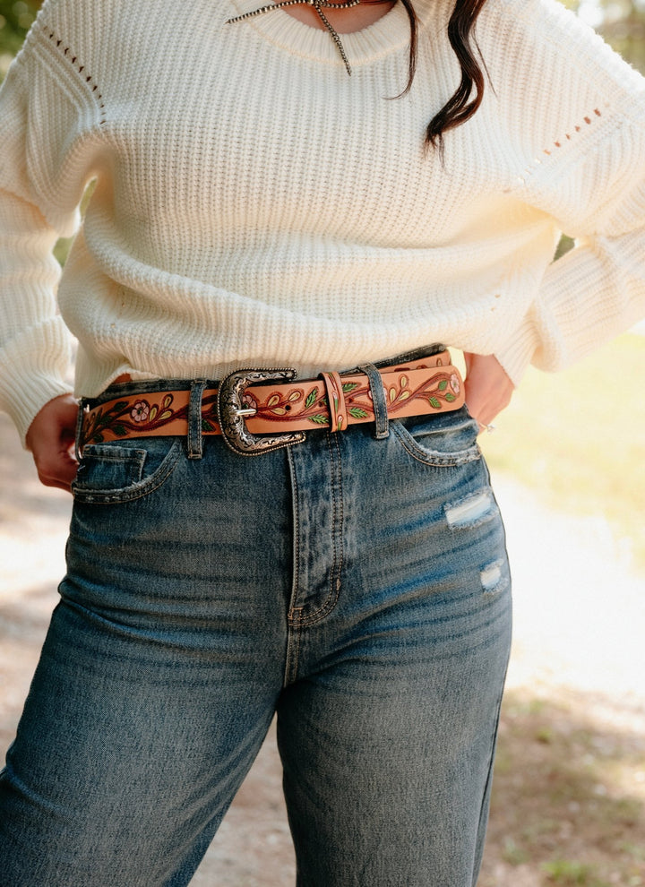 Rockford Tooled Belt - Lunabelle West