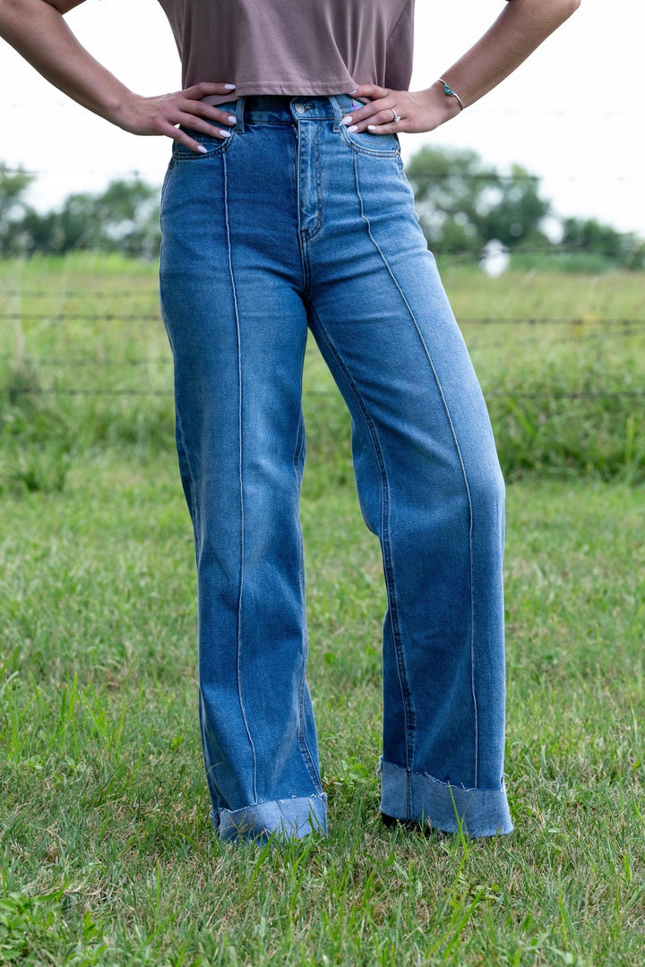 Ashton Cuffed Jean - Lunabelle West