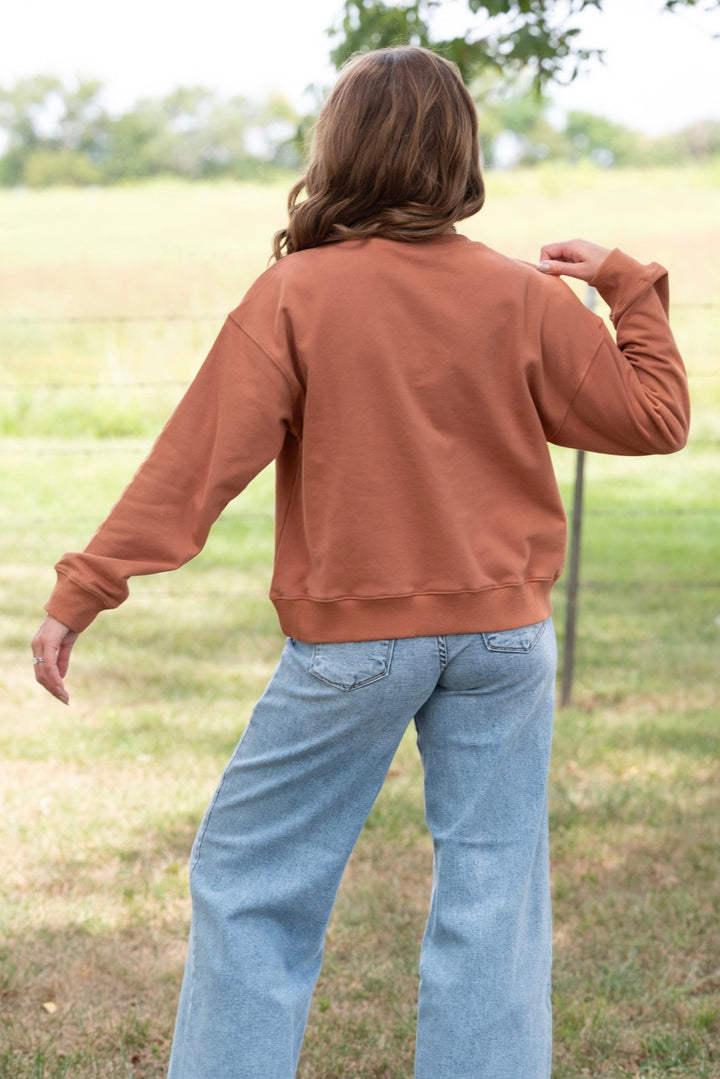 Howdy Embroidered Crewneck - Lunabelle West