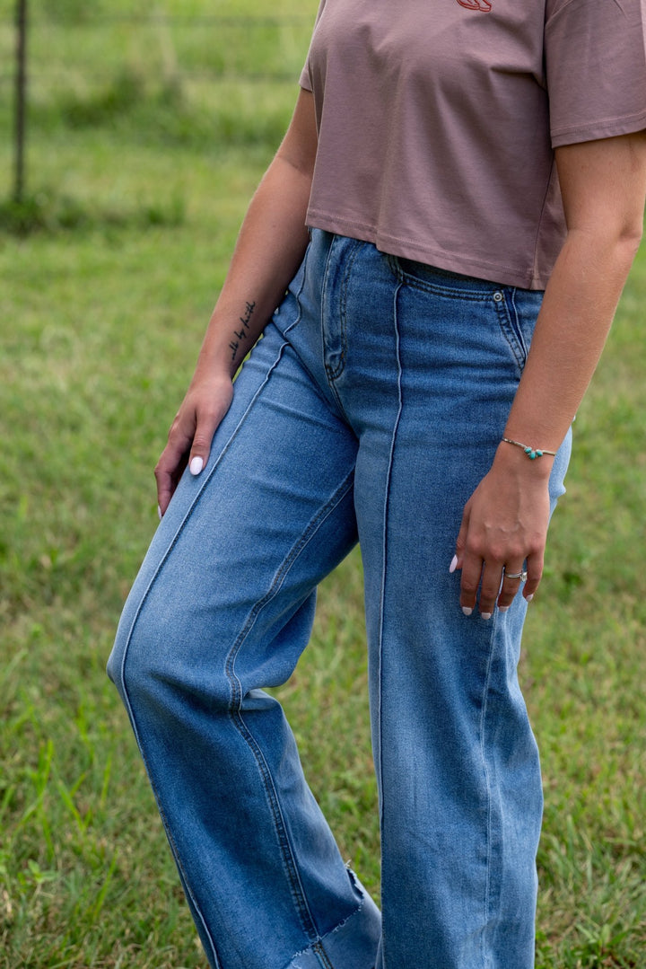 Ashton Cuffed Jean - Lunabelle West