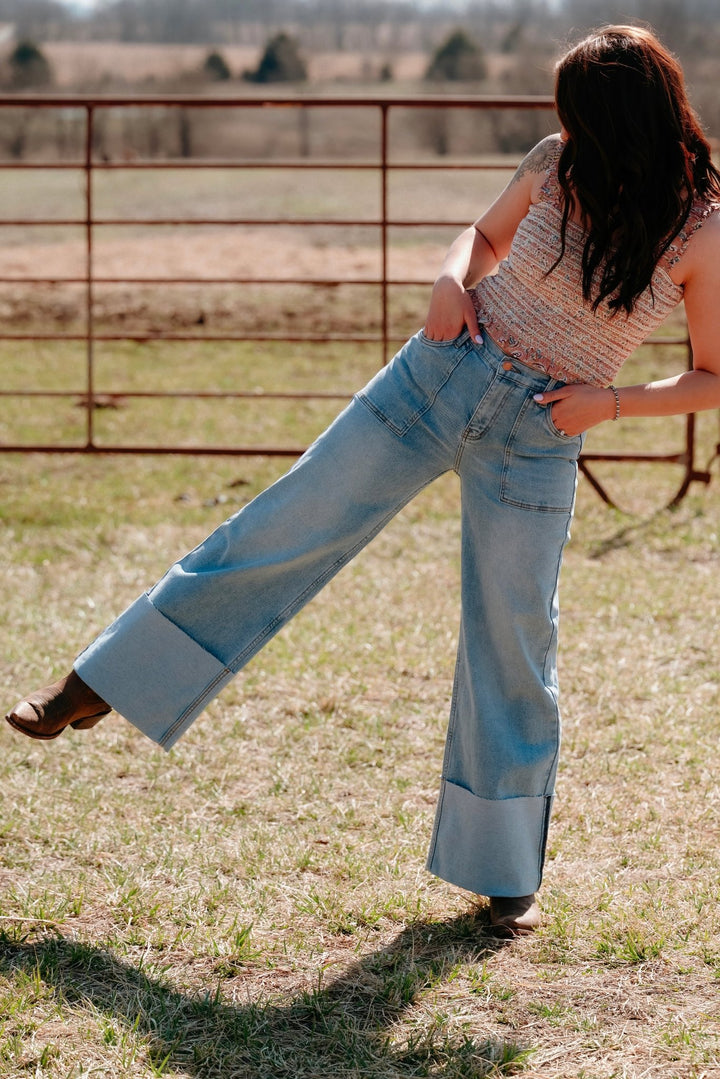 Helena Cuffed Jeans - Lunabelle West