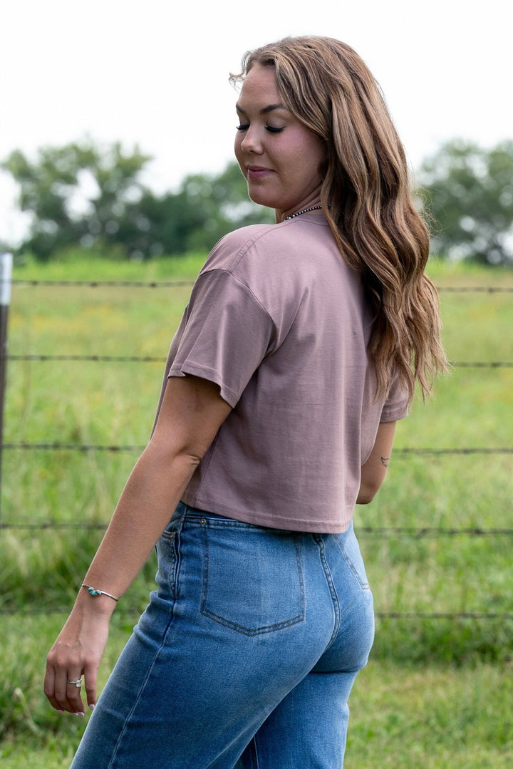 Embroidered Boot Tee - Lunabelle West