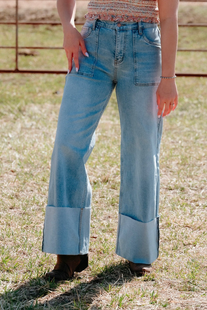 Helena Cuffed Jeans - Lunabelle West