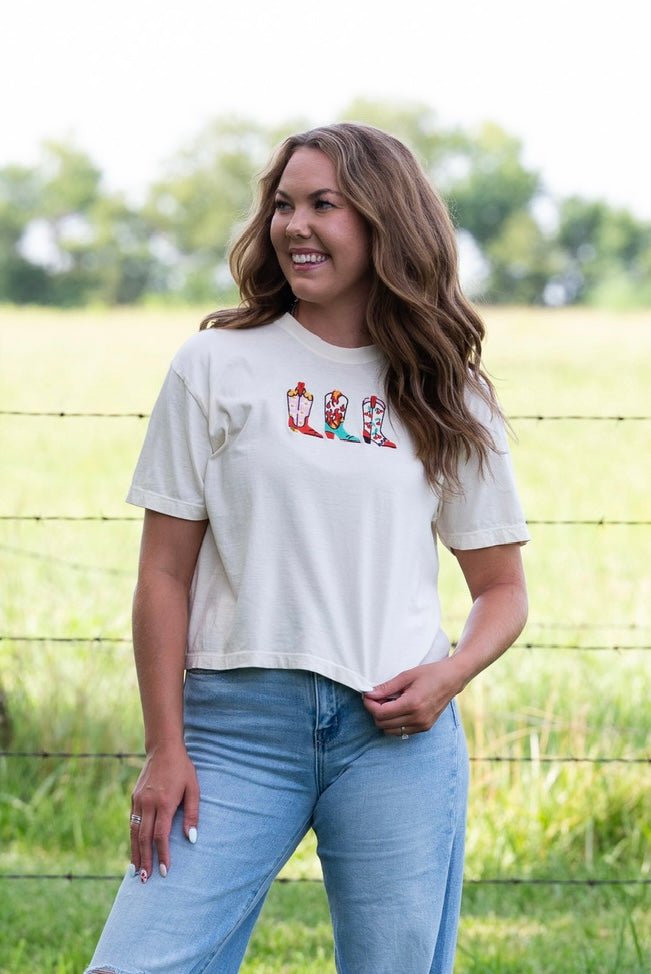 Head Over Boots Tee - Lunabelle West