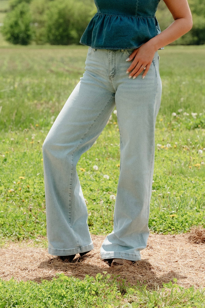 Pauline Wide Leg Jeans - Lunabelle West