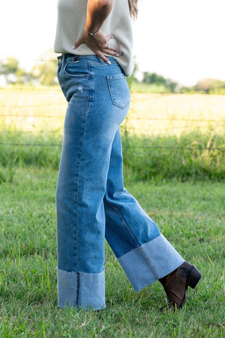 Hayden Cuffed Jeans - Lunabelle West