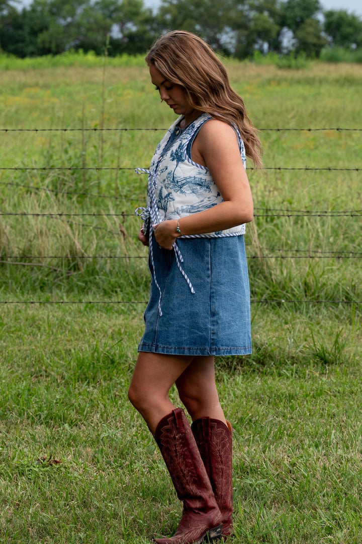 Caroline Quilted Vest - Lunabelle West