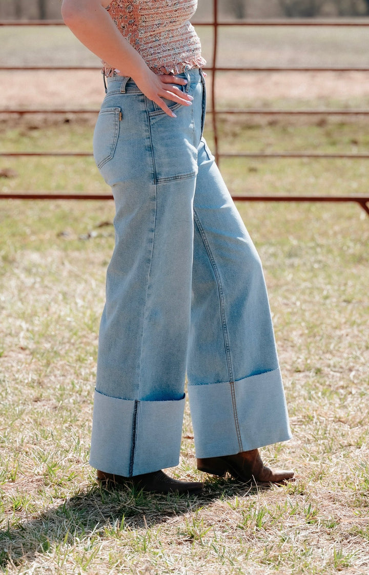 Helena Cuffed Jeans - Lunabelle West