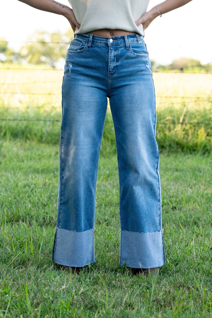 Hayden Cuffed Jeans - Lunabelle West