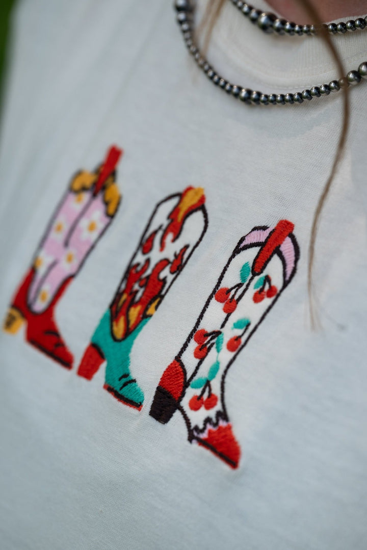 Head Over Boots Tee - Lunabelle West