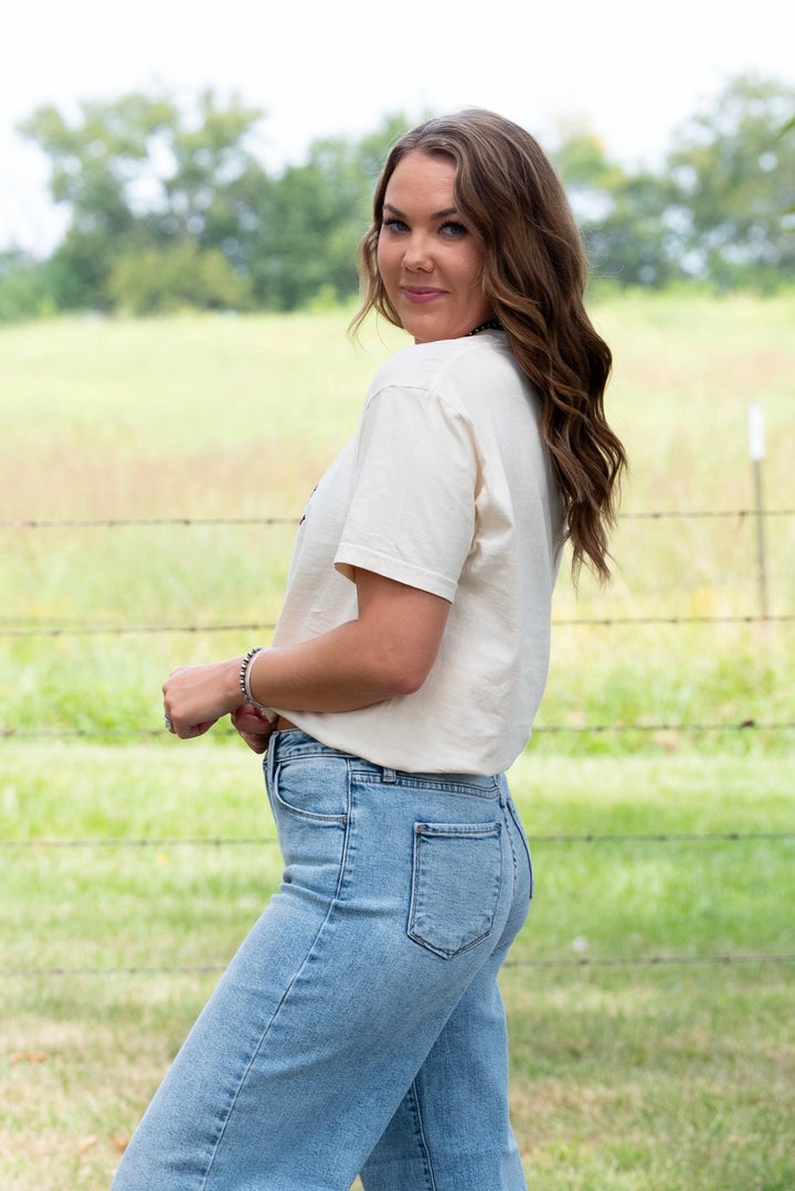 Yeehaw Embroidered Tee - Lunabelle West