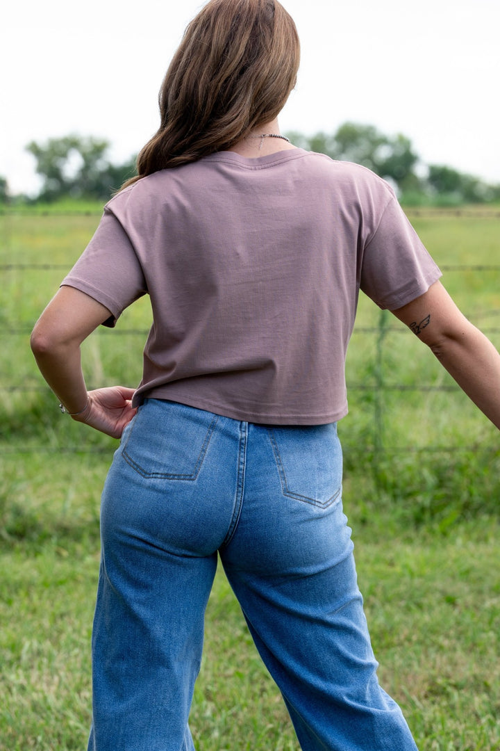 Embroidered Boot Tee - Lunabelle West