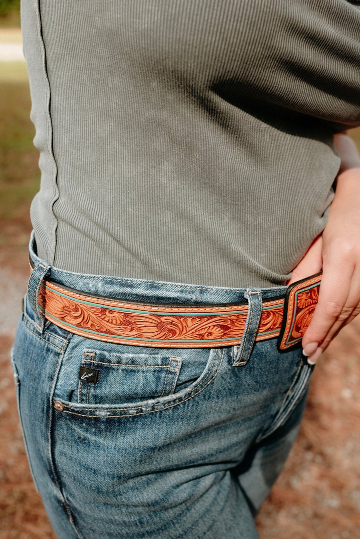 Carson Tooled Belt - Lunabelle West