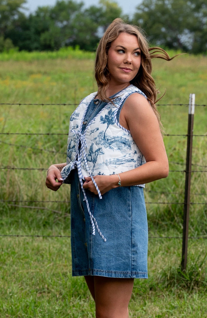 Caroline Quilted Vest - Lunabelle West