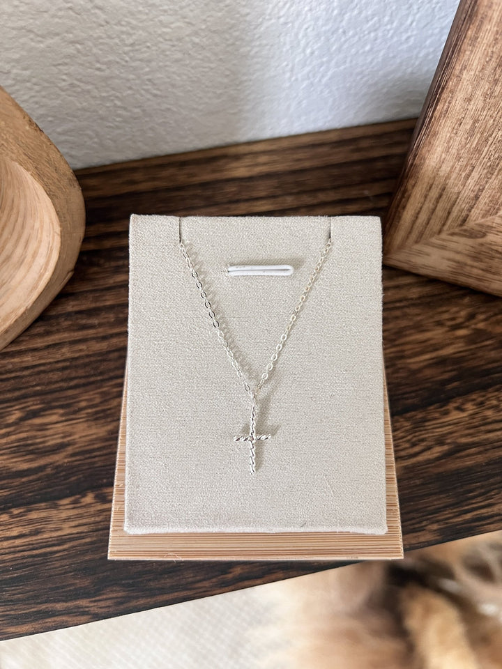 Twist Cross Necklace - Lunabelle West