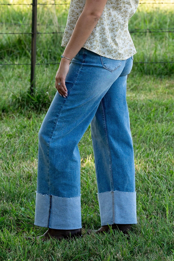 Hayden Cuffed Jeans - Lunabelle West