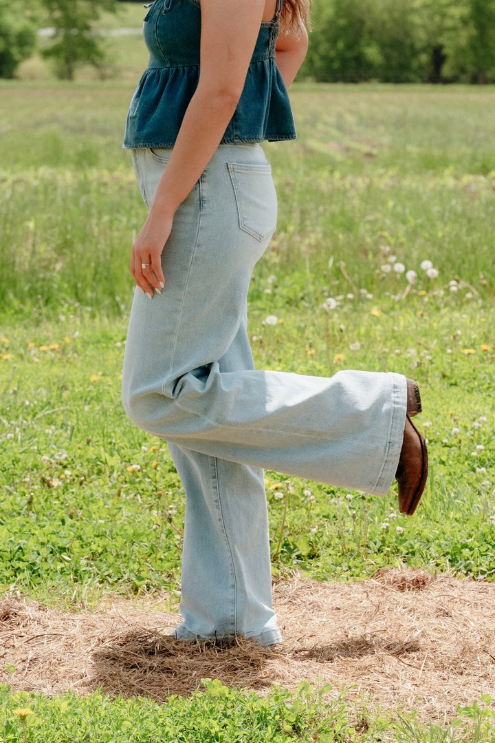 Pauline Wide Leg Jeans - Lunabelle West