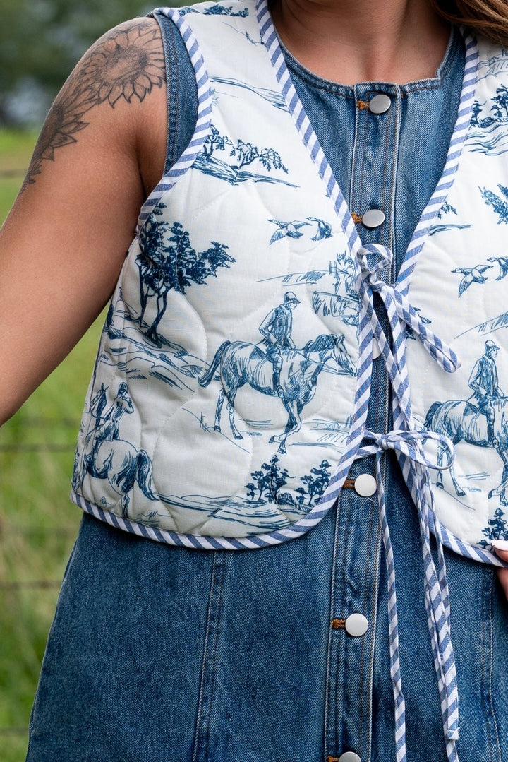 Caroline Quilted Vest - Lunabelle West