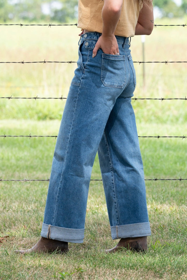 Shiloh Wide Leg Jeans - Lunabelle West