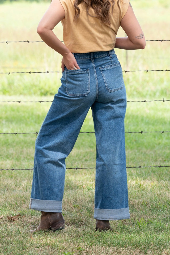 Shiloh Wide Leg Jeans - Lunabelle West