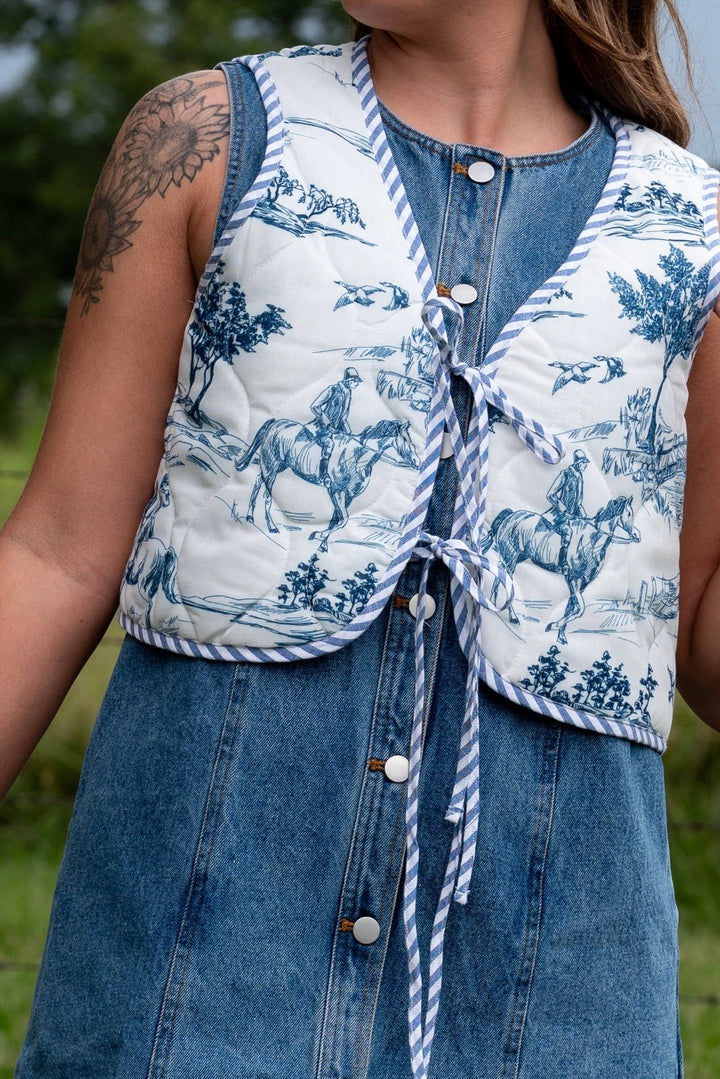 Caroline Quilted Vest - Lunabelle West