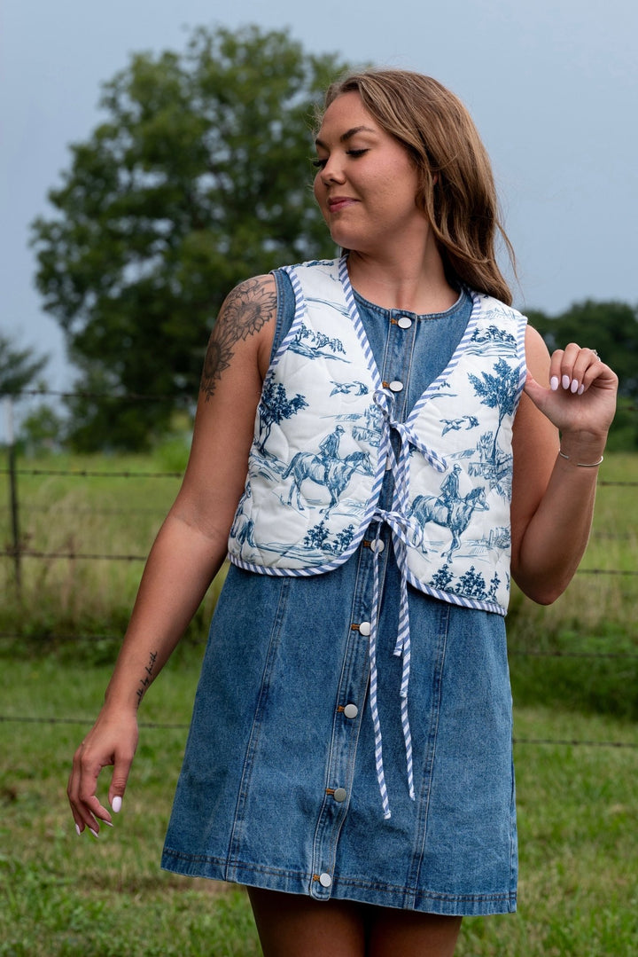 Caroline Quilted Vest - Lunabelle West