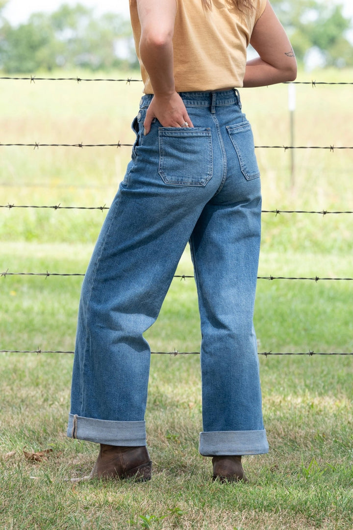 Shiloh Wide Leg Jeans - Lunabelle West