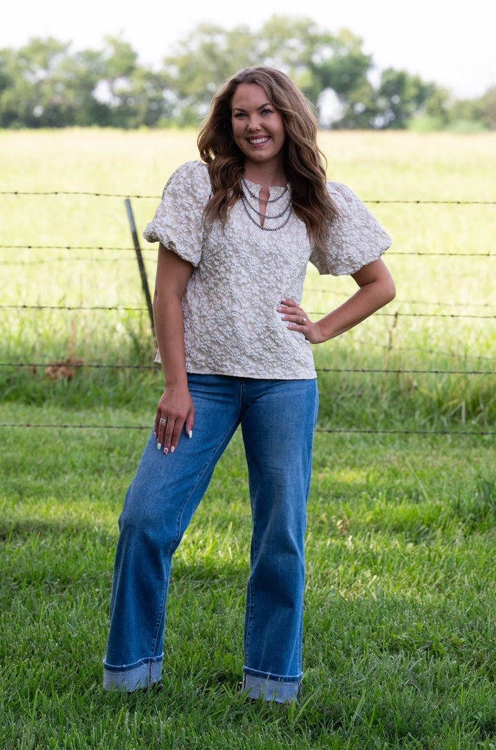 Hazel Textured Top - Lunabelle West