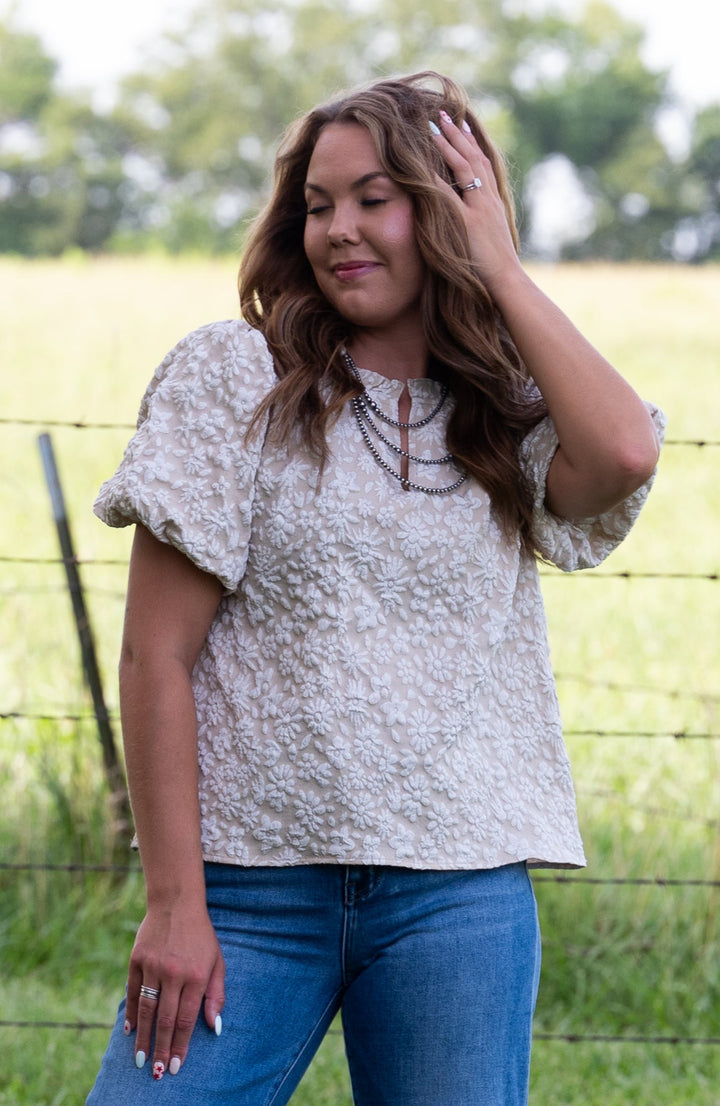 Hazel Textured Top - Lunabelle West