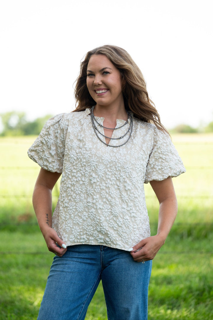 Hazel Textured Top - Lunabelle West