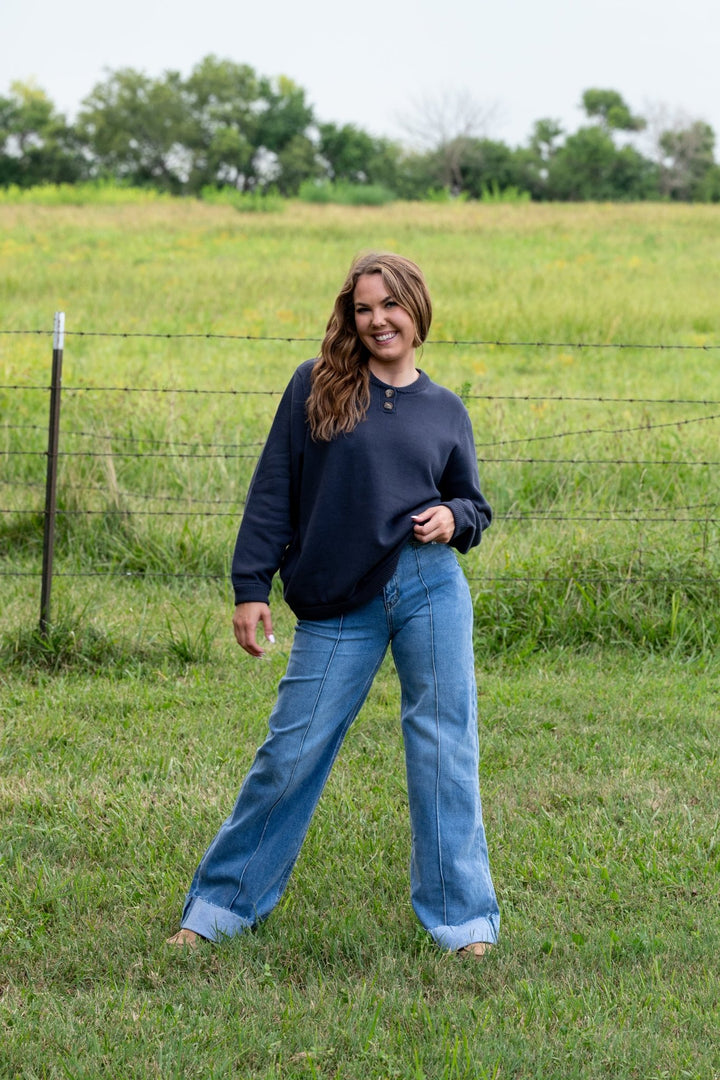 Barrett Knit Henley - Lunabelle West