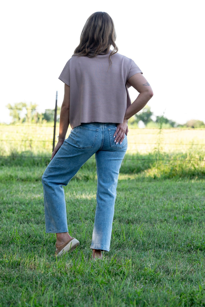 Brady Mid Rise Dad Jeans - Lunabelle West