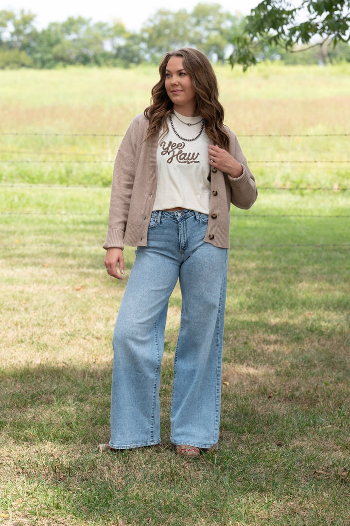 Maggie Wide Leg Jeans - Lunabelle West