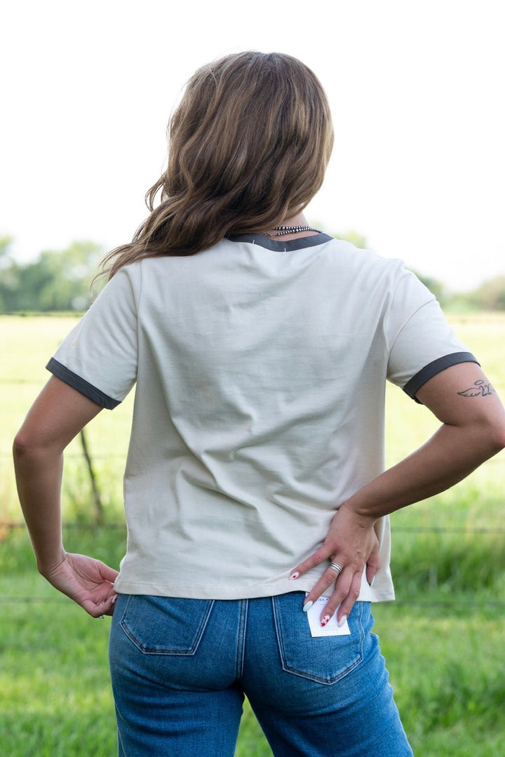 Rodeo Ringer Tee - Lunabelle West