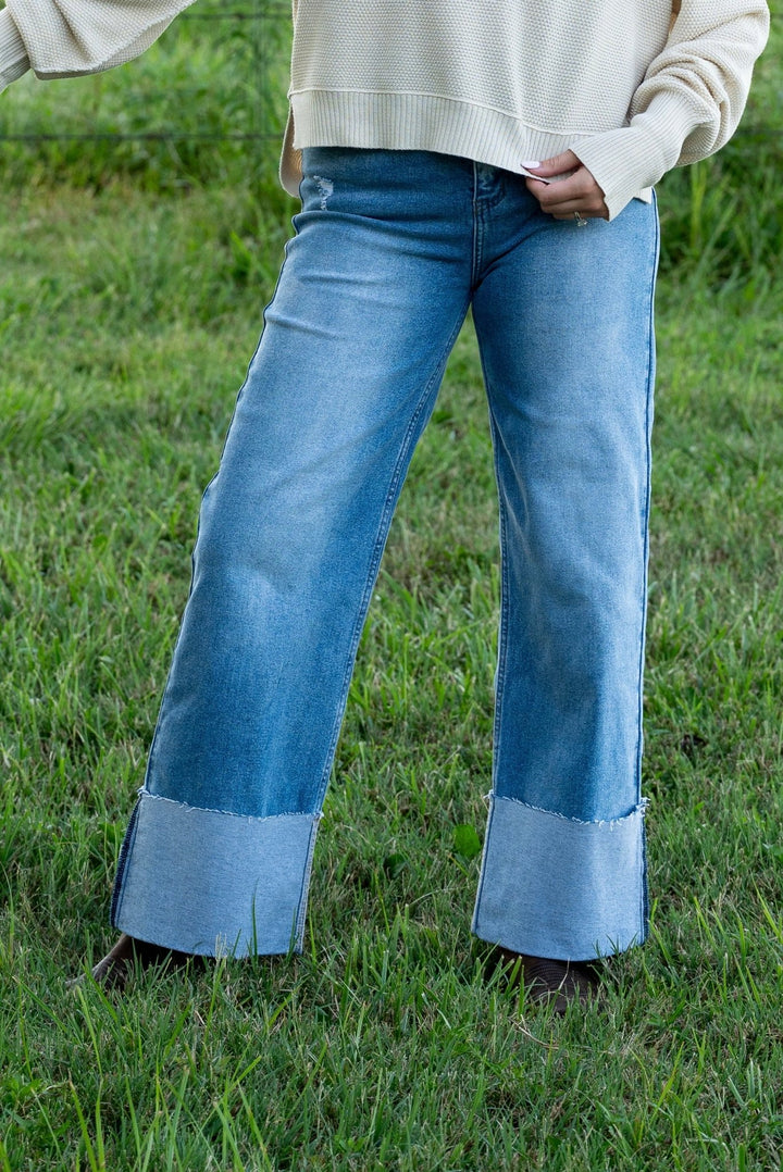 Hayden Cuffed Jeans - Lunabelle West