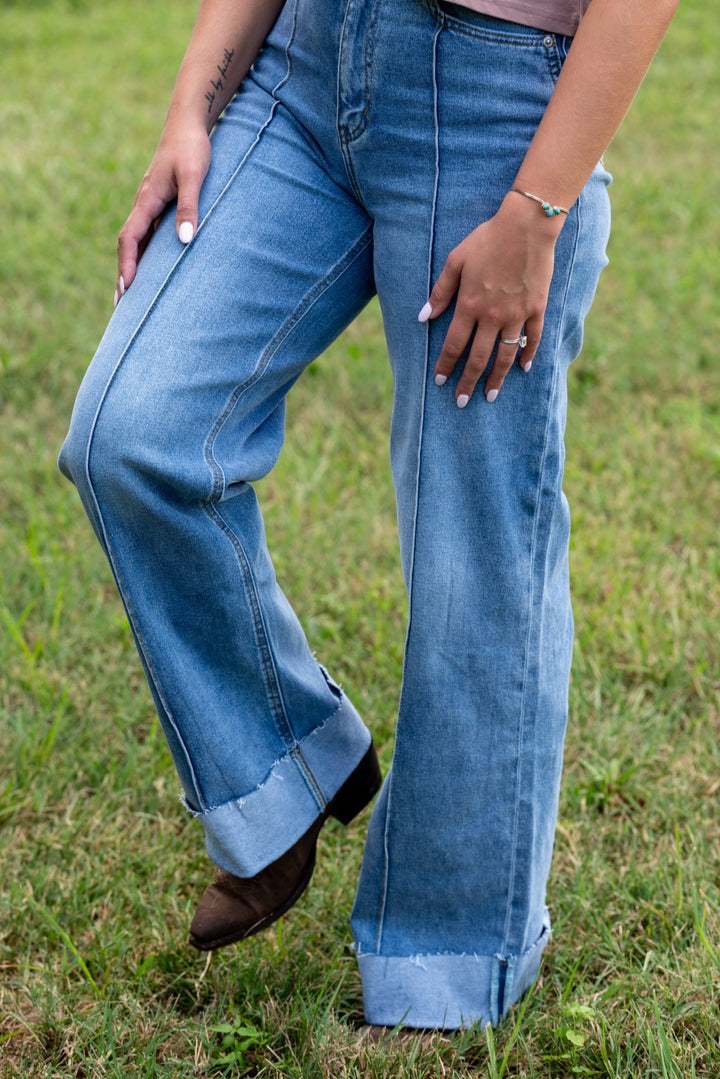 Ashton Cuffed Jean - Lunabelle West