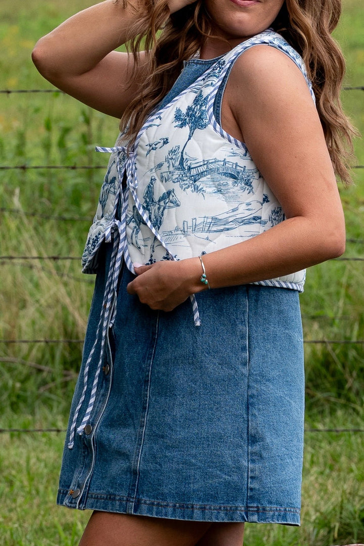 Caroline Quilted Vest - Lunabelle West