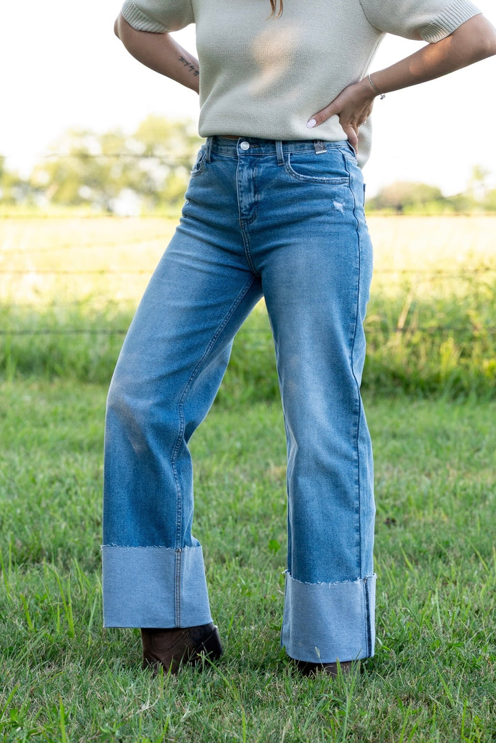 Hayden Cuffed Jeans - Lunabelle West