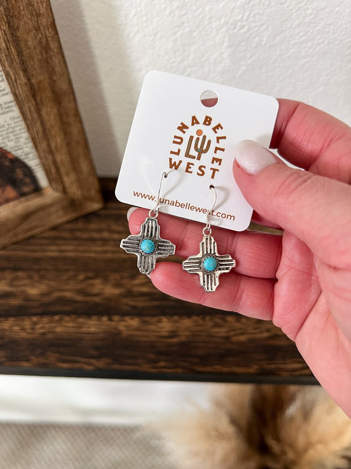 Sadie Turquoise Earrings - Lunabelle West