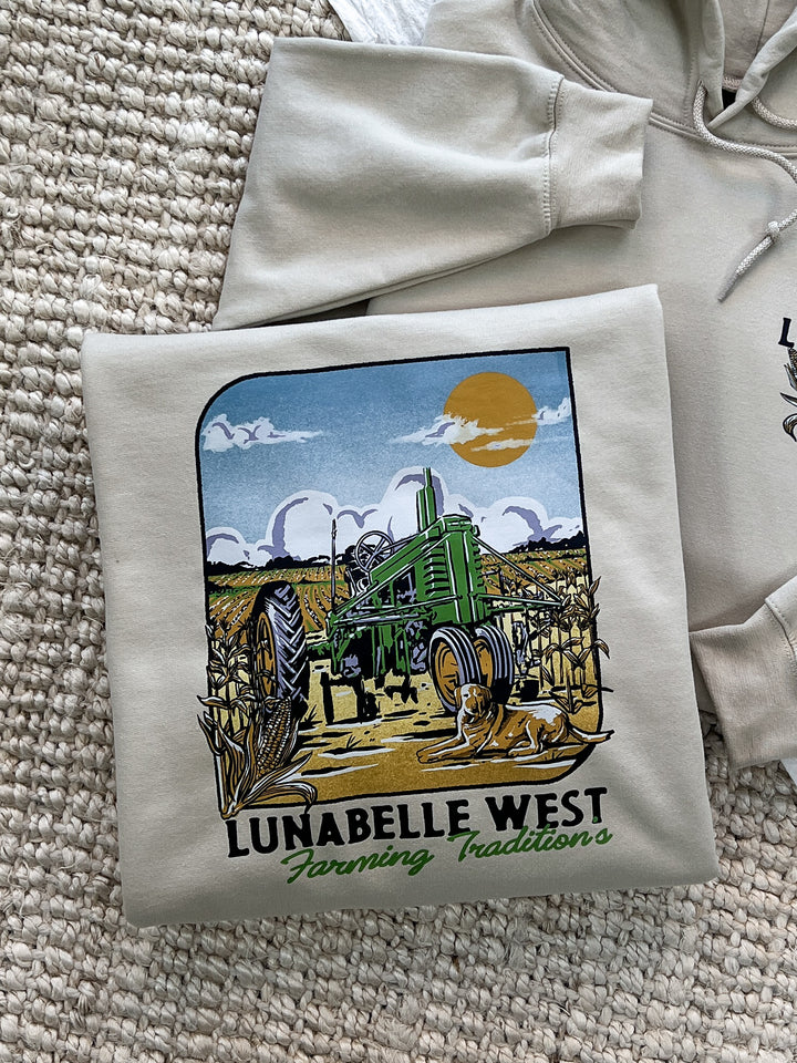 Farm Traditions Tractor Hoodie - Lunabelle West