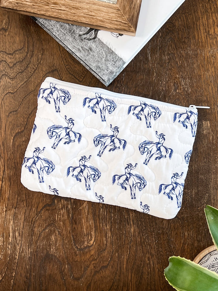 YeeHaw Quilted Makeup Bag - Lunabelle West