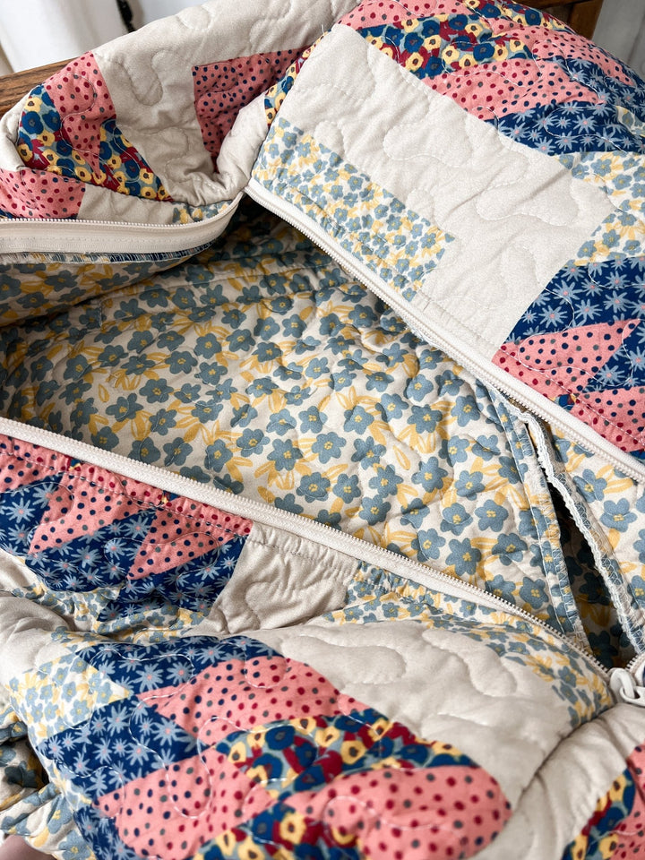 Patchwork Quilted Duffel Bag - Lunabelle West