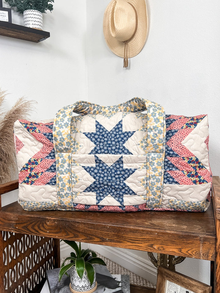 Patchwork Quilted Duffel Bag - Lunabelle West
