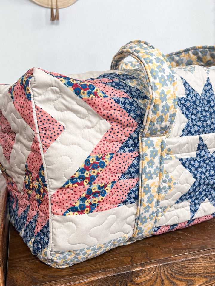 Patchwork Quilted Duffel Bag - Lunabelle West