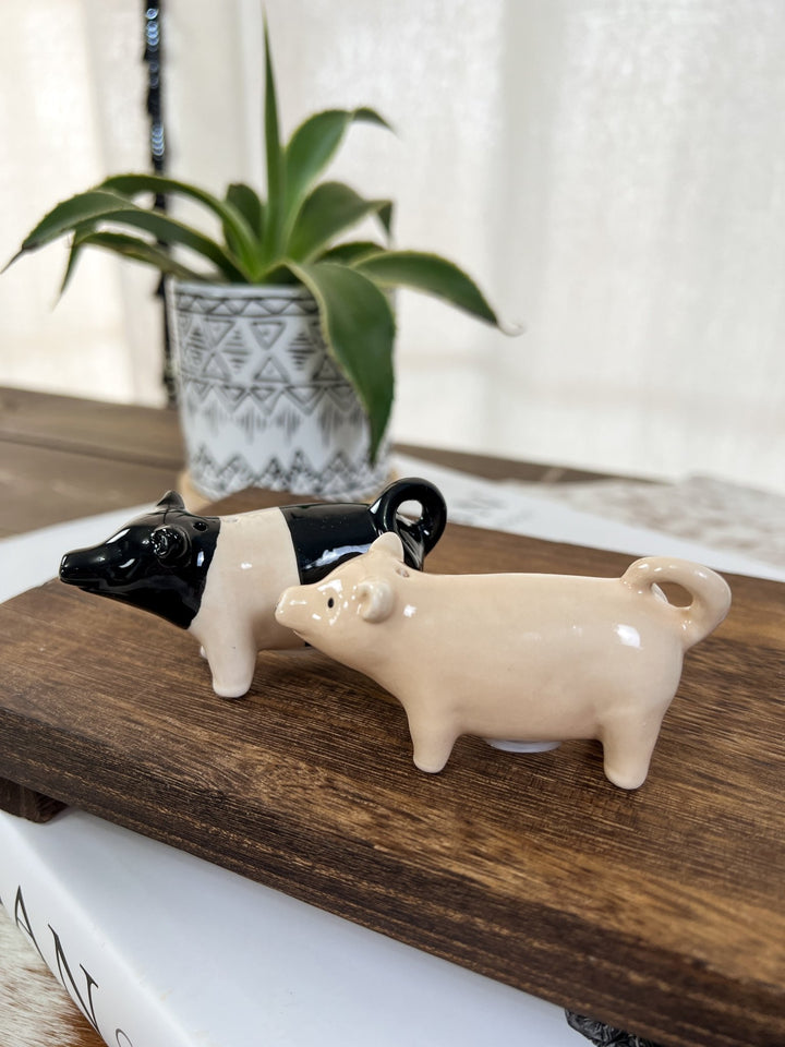 Pig Salt and Pepper Shakers - Lunabelle West