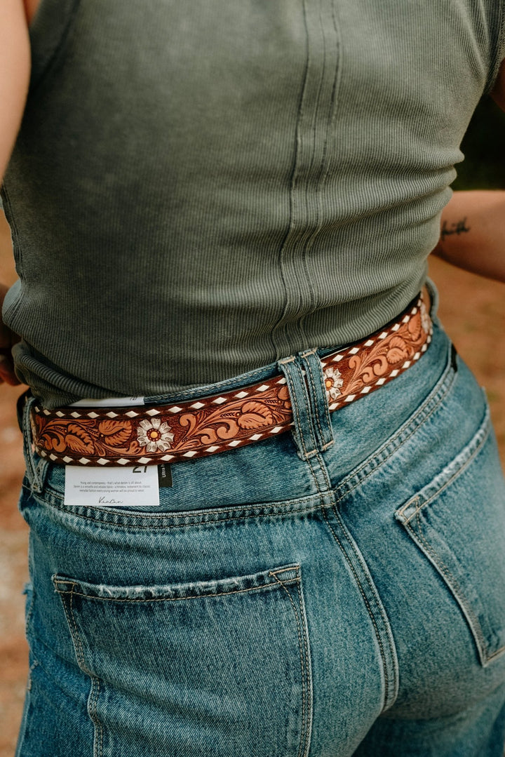 Langston Tooled Belt - Lunabelle West
