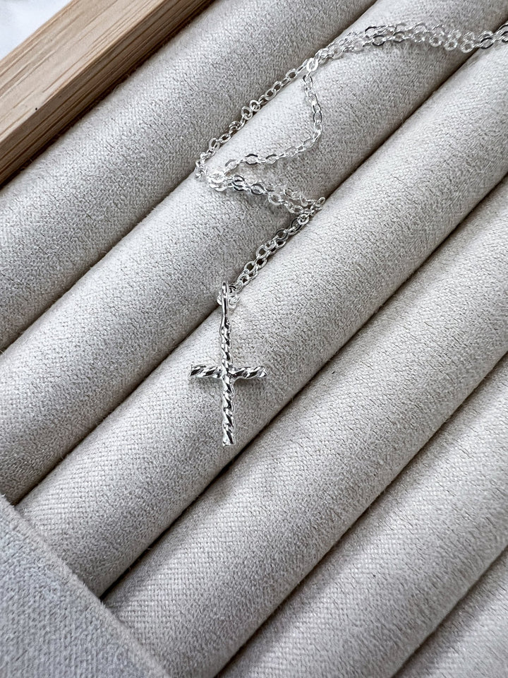 Twist Cross Necklace - Lunabelle West