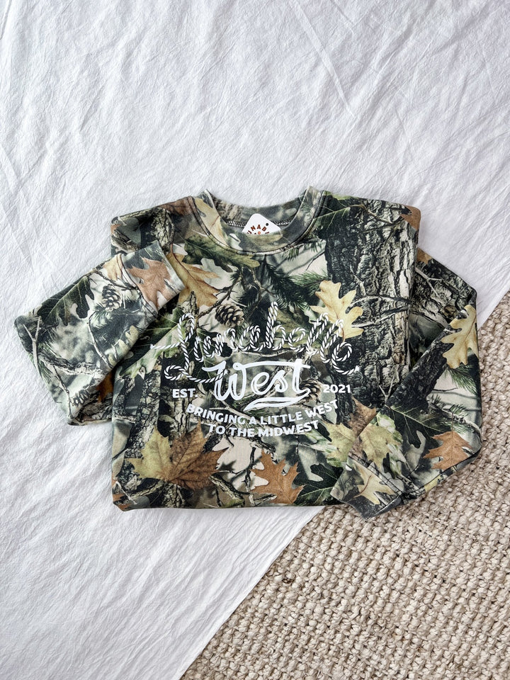 LW Logo Camo Crewneck - Lunabelle West