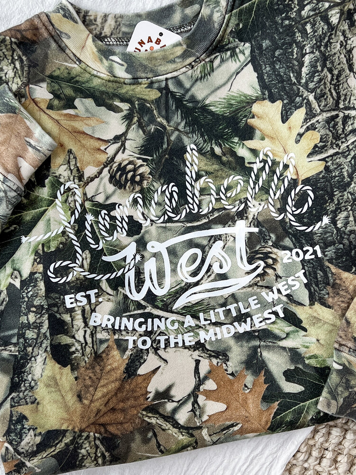 LW Logo Camo Crewneck - Lunabelle West